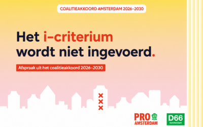 Coalitieakkoord Amsterdam: i-criterium wordt niet ingevoerd